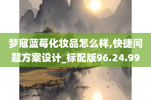 梦寇蓝莓化妆品怎么样,快捷问题方案设计_标配版96.24.99