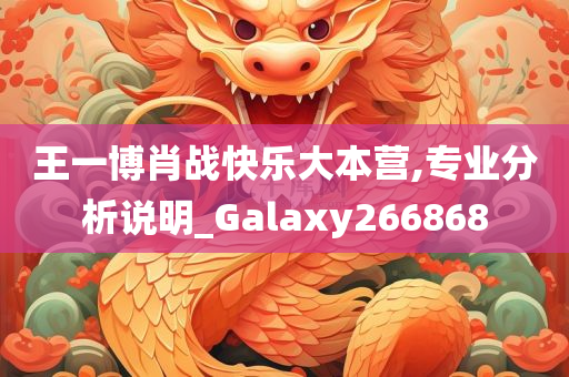 王一博肖战快乐大本营,专业分析说明_Galaxy266868