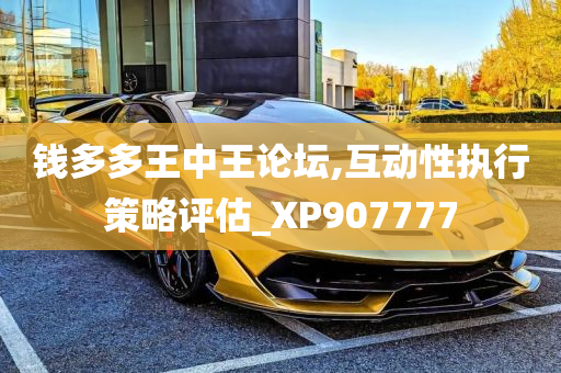 钱多多王中王论坛,互动性执行策略评估_XP907777