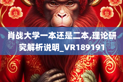 肖战大学一本还是二本,理论研究解析说明_VR189191