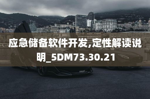 应急储备软件开发,定性解读说明_5DM73.30.21