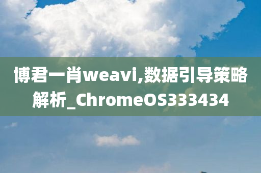 博君一肖weavi,数据引导策略解析_ChromeOS333434