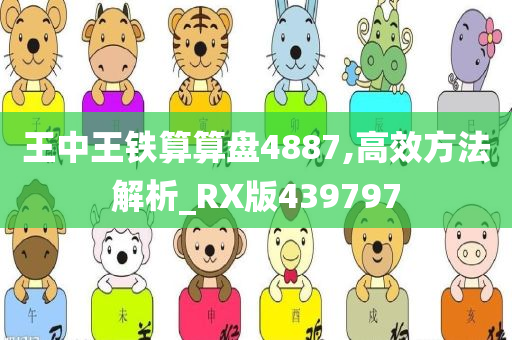 王中王铁算算盘4887,高效方法解析_RX版439797