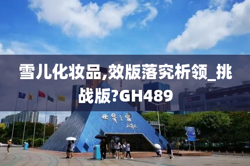 雪儿化妆品,效版落究析领_挑战版?GH489