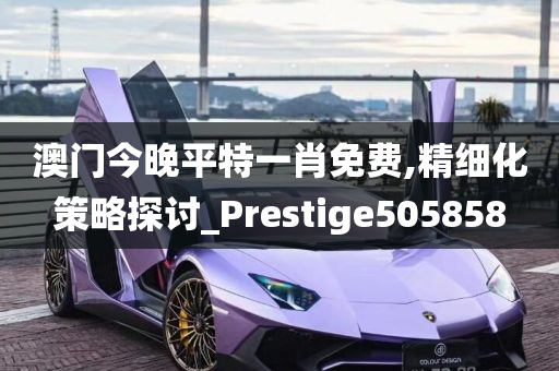 澳门今晚平特一肖免费,精细化策略探讨_Prestige505858