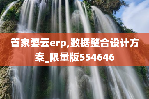 管家婆云erp,数据整合设计方案_限量版554646