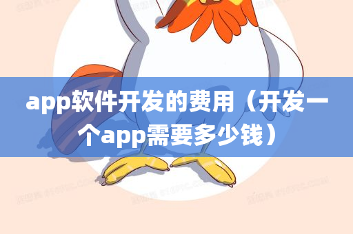 app软件开发的费用（开发一个app需要多少钱）