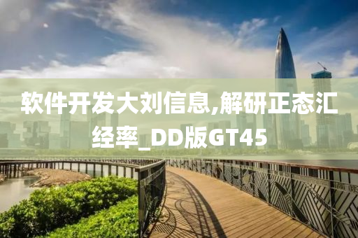 软件开发大刘信息,解研正态汇经率_DD版GT45