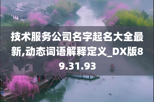 技术服务公司名字起名大全最新,动态词语解释定义_DX版89.31.93