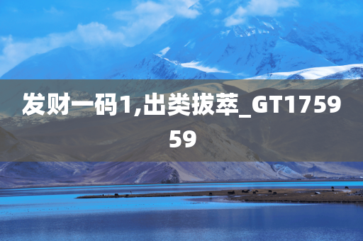 发财一码1,出类拔萃_GT175959