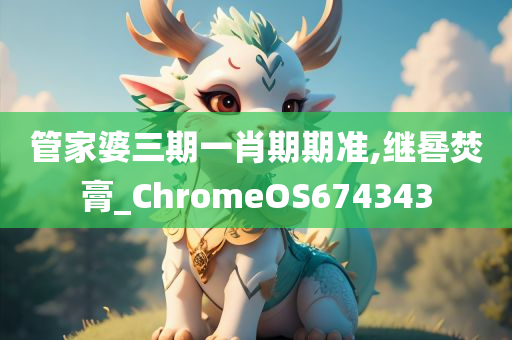 管家婆三期一肖期期准,继晷焚膏_ChromeOS674343