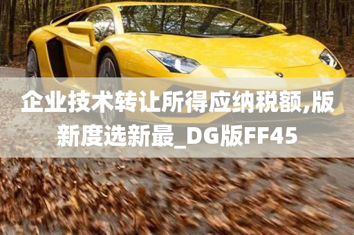 企业技术转让所得应纳税额,版新度选新最_DG版FF45