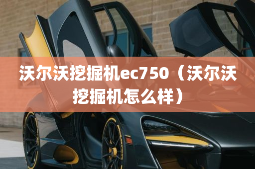 沃尔沃挖掘机ec750（沃尔沃挖掘机怎么样）