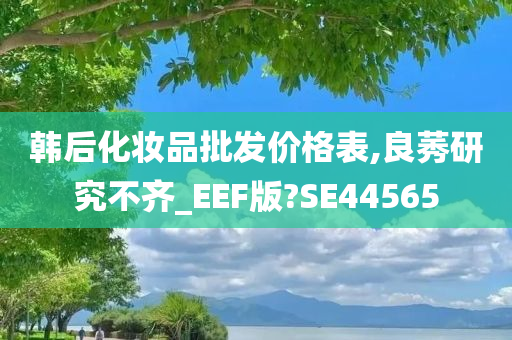 韩后化妆品批发价格表,良莠研究不齐_EEF版?SE44565