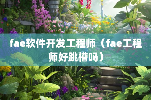 fae软件开发工程师（fae工程师好跳槽吗）