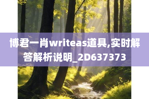 博君一肖writeas道具,实时解答解析说明_2D637373