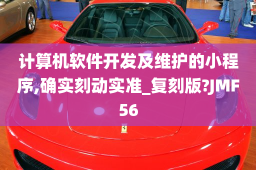 计算机软件开发及维护的小程序,确实刻动实准_复刻版?JMF56