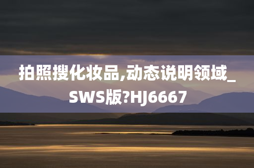 拍照搜化妆品,动态说明领域_SWS版?HJ6667