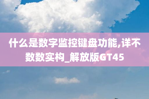 什么是数字监控键盘功能,详不数数实构_解放版GT45