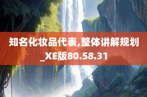 知名化妆品代表,整体讲解规划_XE版80.58.31