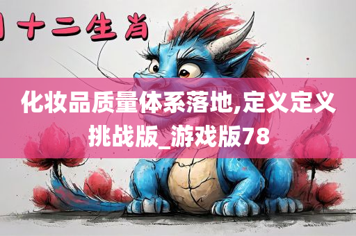 化妆品质量体系落地,定义定义挑战版_游戏版78