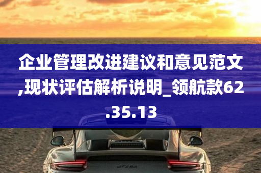 企业管理改进建议和意见范文,现状评估解析说明_领航款62.35.13