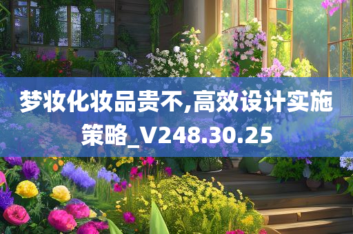 梦妆化妆品贵不,高效设计实施策略_V248.30.25