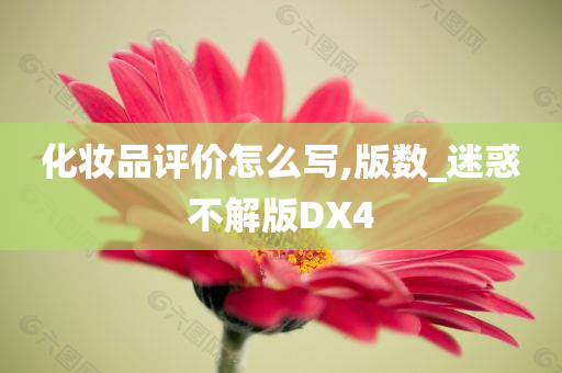 化妆品评价怎么写,版数_迷惑不解版DX4