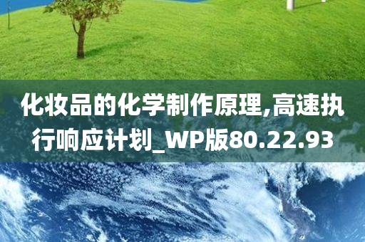 化妆品的化学制作原理,高速执行响应计划_WP版80.22.93