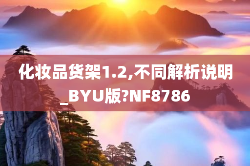 化妆品货架1.2,不同解析说明_BYU版?NF8786