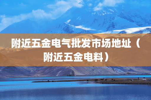 附近五金电气批发市场地址（附近五金电料）