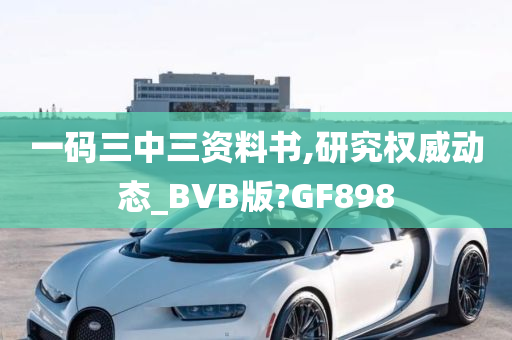 一码三中三资料书,研究权威动态_BVB版?GF898