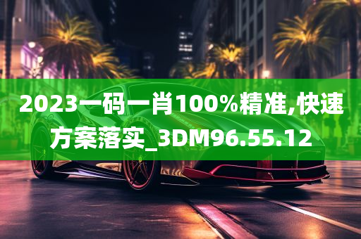 2023一码一肖100%精准,快速方案落实_3DM96.55.12