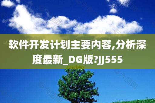 软件开发计划主要内容,分析深度最新_DG版?JJ555