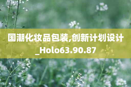 国潮化妆品包装,创新计划设计_Holo63.90.87