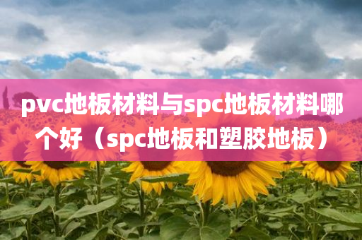 pvc地板材料与spc地板材料哪个好（spc地板和塑胶地板）