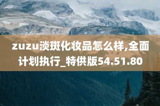 zuzu淡斑化妆品怎么样,全面计划执行_特供版54.51.80