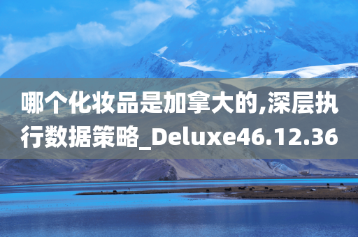 哪个化妆品是加拿大的,深层执行数据策略_Deluxe46.12.36