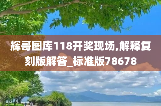 辉哥图库118开奖现场,解释复刻版解答_标准版78678