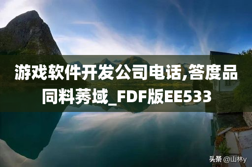 游戏软件开发公司电话,答度品同料莠域_FDF版EE533