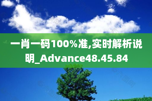 一肖一码100%准,实时解析说明_Advance48.45.84