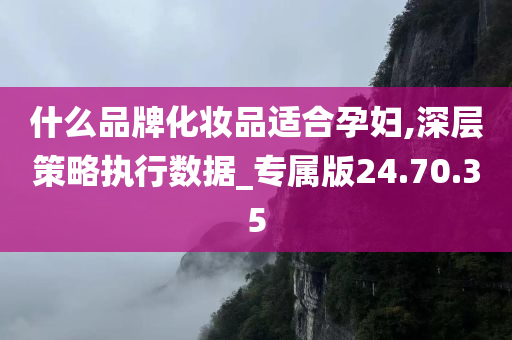 什么品牌化妆品适合孕妇,深层策略执行数据_专属版24.70.35