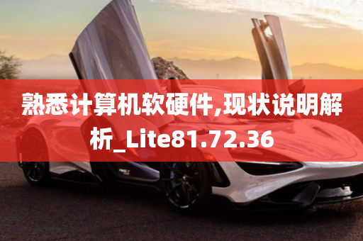 熟悉计算机软硬件,现状说明解析_Lite81.72.36