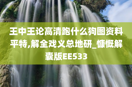 王中王论高清跑什么狗图资料平特,解全戏义总地研_慷慨解囊版EE533