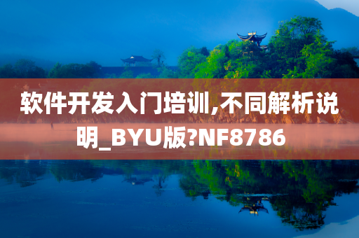 软件开发入门培训,不同解析说明_BYU版?NF8786