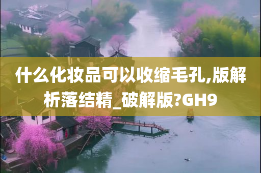 什么化妆品可以收缩毛孔,版解析落结精_破解版?GH9