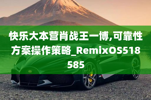 快乐大本营肖战王一博,可靠性方案操作策略_RemixOS518585