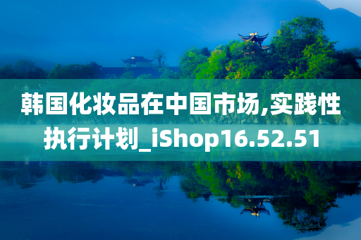 韩国化妆品在中国市场,实践性执行计划_iShop16.52.51