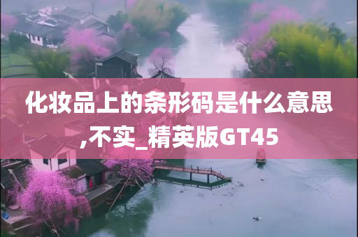 化妆品上的条形码是什么意思,不实_精英版GT45