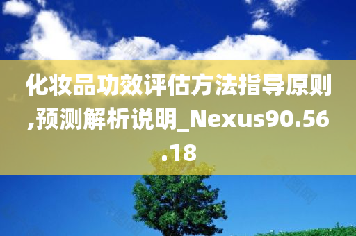 化妆品功效评估方法指导原则,预测解析说明_Nexus90.56.18